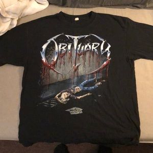 Vintage obituary band shirt